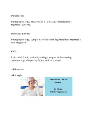 ParkinsonsPathophysiology, progression of disease, complication.docx