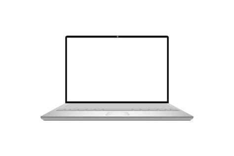 Premium Vector | Front view laptop mockup