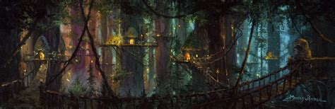 Ewok Village by James Coleman Art For Sale