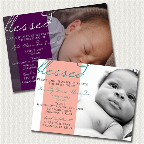 Baby Dedication Blessing Christening Invitation: Boy or Girl | Etsy