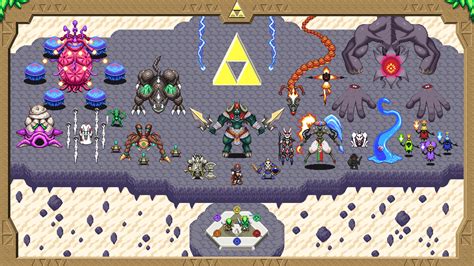 Mark Apilado - The Legend of Zelda Ocarina of Time pixel art boss rush mockup