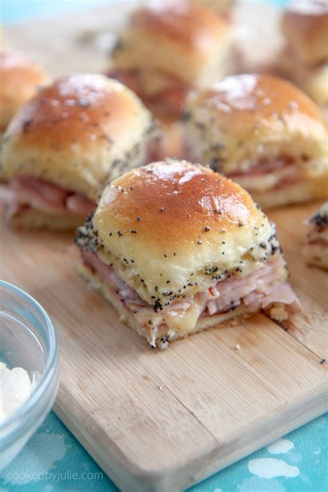 Ham and Cheese Sliders - (Video) Cooked by Julie