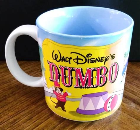 VINTAGE WALT DISNEY DUMBO Coffee Circus Scene Disney Mug/Cup Made in Japan -Ex $12.00 - PicClick