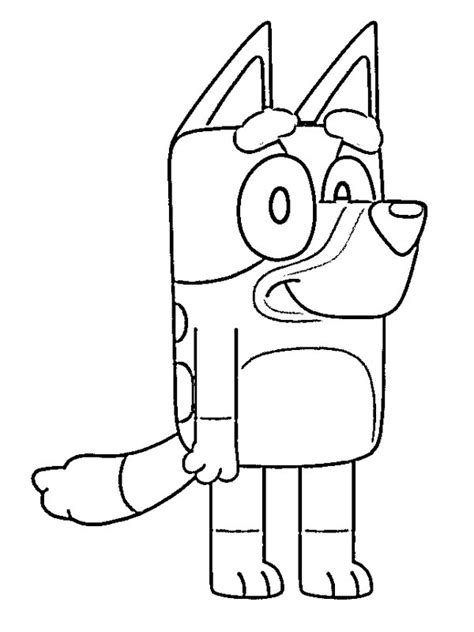 Bluey Heeler Coloring Pages