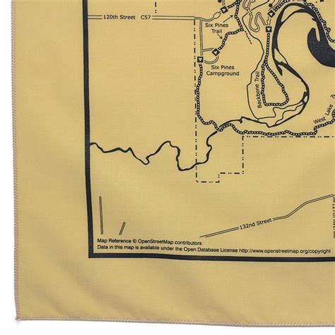 Backbone State Park Trail Map Bandanna – Iowa Parklands