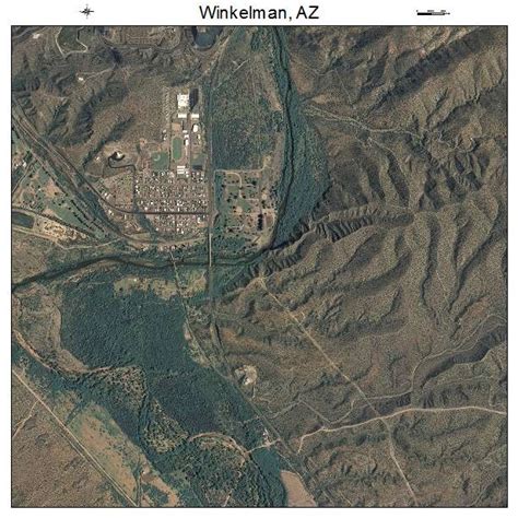 Aerial Photography Map of Winkelman, AZ Arizona