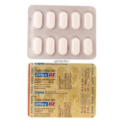 Oflox OZ Tablet - Uses, Dosage, Side Effects, Price, Composition | Practo