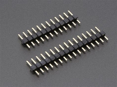 Short Feather Male Headers - 12-pin and 16-pin Male Header Set ID: 3002 - $0.50 : Adafruit ...