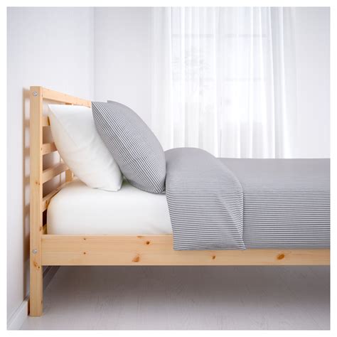 TARVA pine, Luröy, Bed frame, Standard Double - IKEA | Somier, Camas ...