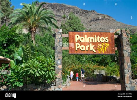 Palmitos Park Entrance a main family holiday attraction with large ...