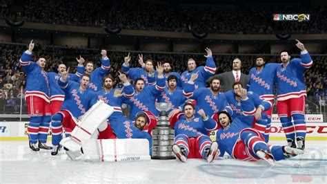 NHL 17 - New York Rangers Stanley Cup Championship Celebration - YouTube