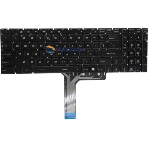 RGB Backlit keyboard for MSI GS75 Stealth GL75 GP75 GP65