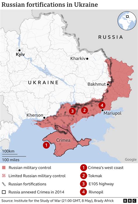 Ukraine war: Satellite images reveal Russian defences before major ...