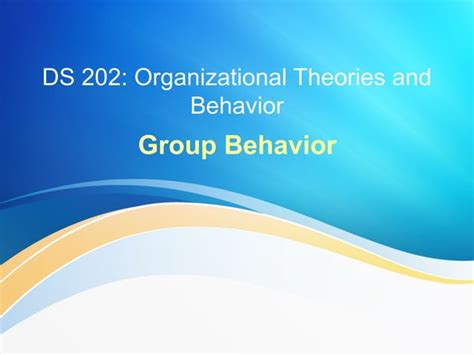 Group behavior