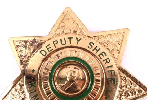 King County Washington Deputy Sheriff Badge Pair