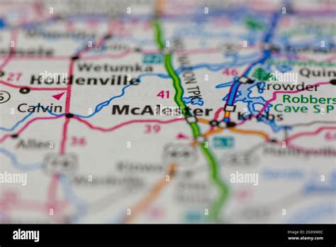 Mcalester oklahoma map hi-res stock photography and images - Alamy