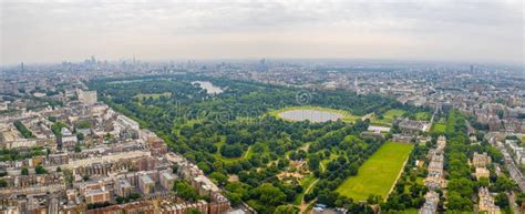 Beautiful Aerial View of the Hyde Park in London Stock Image - Image of ...