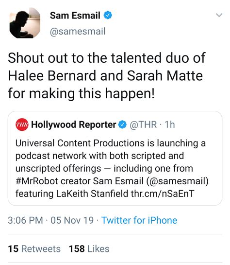 Looks like Sam will be developing a podcast! : r/MrRobot