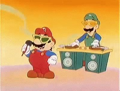 Mario Luigi GIF - Mario Luigi Singing - Discover & Share GIFs