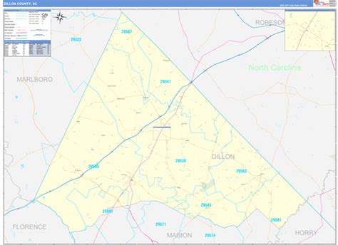 Maps of Dillon County South Carolina - marketmaps.com