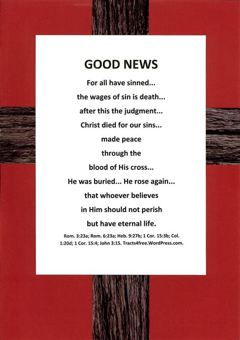 8 Best Images of Printable Gospel Tracts - Free Printable Gospel Tracts, Free Printable Gospel ...