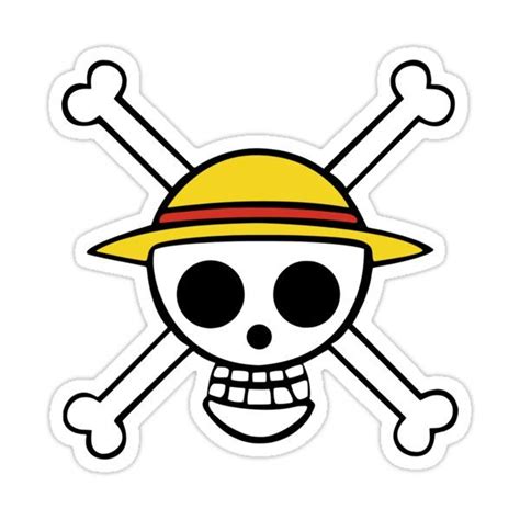 "straw hat pirates logo" Sticker by ninoucherg | One piece logo, Anime stickers, One piece birthdays