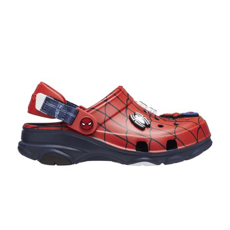 Pre-owned Crocs Marvel X All-terrain Clog Kids 'spider-man' In Red | ModeSens