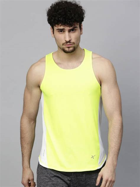 HRX by Hrithik Roshan Colorblock Men Round Neck Light Green T-Shirt - Buy HRX by Hrithik Roshan ...