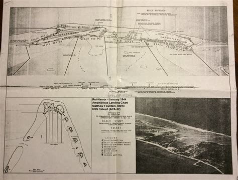 Landing Charts: Sicily, Roi-Namur, Saipan | USS Calvert (APA-32)