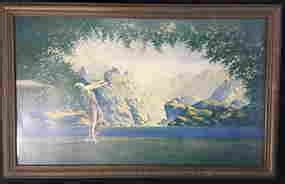 LARGE MAXFIELD PARRISH 'STARS' PRINT - May 07, 2013 | Soulis Auctions in MO