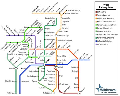 Kyoto Train Lines Kyoto Map, Planer, Kyoto Travel Guide, Travel Guides ...