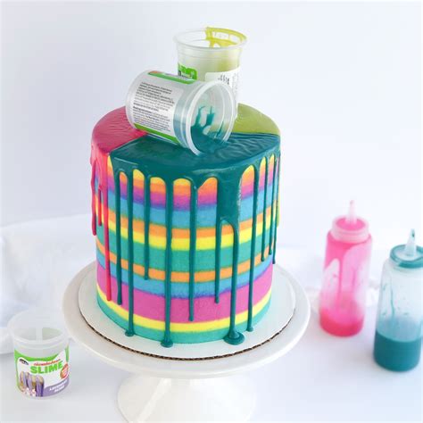 Slime Drip Cake | Drip cakes, Cake, Slime birthday