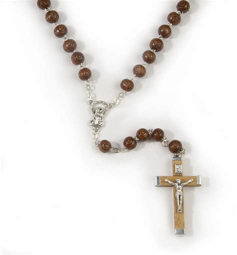 Rosary Beads Wooden 8mm Brown