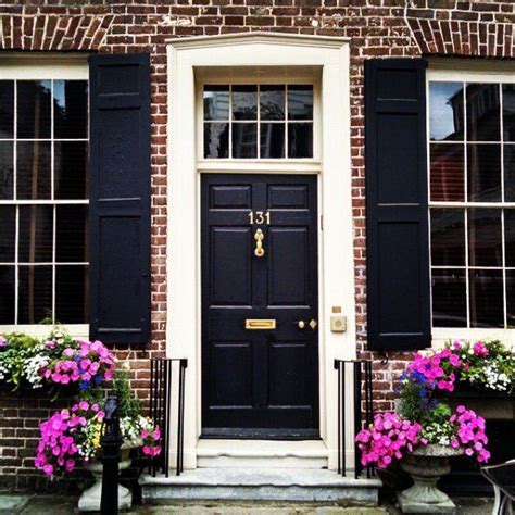 18 Blue Front Doors We're Obsessed With | Brick exterior house ...