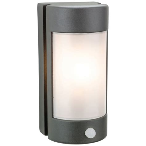 Firstlight Arena Outdoor PIR Wall Light In Graphite Finish with Opal ...