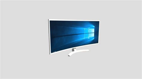 Curved Ultra-Wide PC Monitor - Download Free 3D model by Jonne Okkonen ...