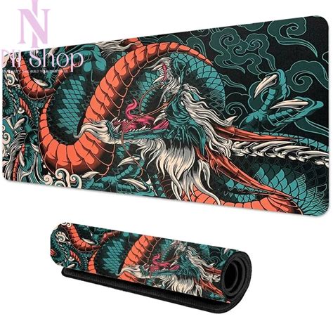 Extra Large Gaming Mouse Pad XXL Japanese Dragon Extended Desk Mat Non-Slip Soft | eBay