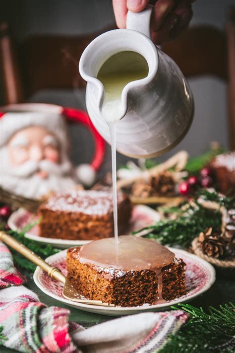 Gingerbread Cake with Lemon Sauce - The Seasoned Mom