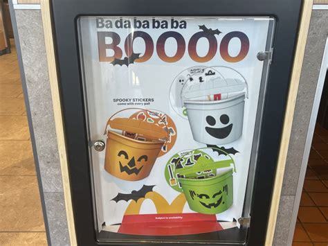 McDonald's Halloween Happy Meal Buckets Will Return October 18 - 31