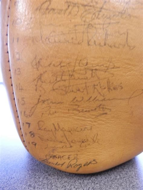 Rugby Ball - Signed by Wales & New Zealand 1969 | Cardiff Rugby Museum