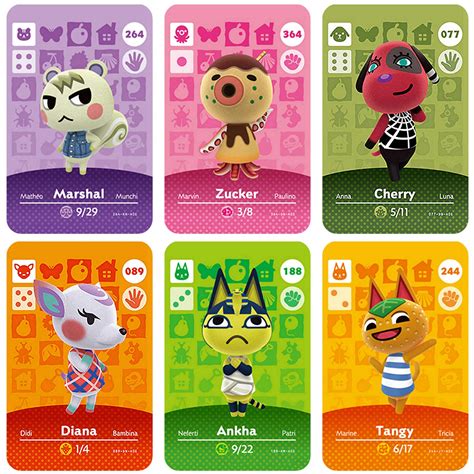 Buy NFC Amiibo Cards for Animal Crossing New Horizons Marshal, Zucker ...