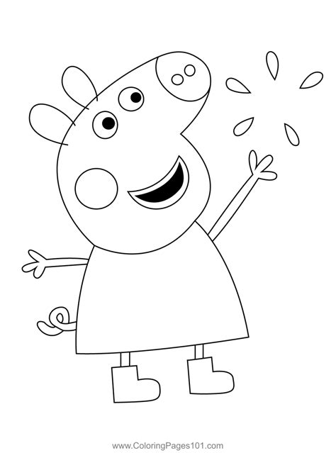 Peppa Pig Coloring Pages For Kids Printable