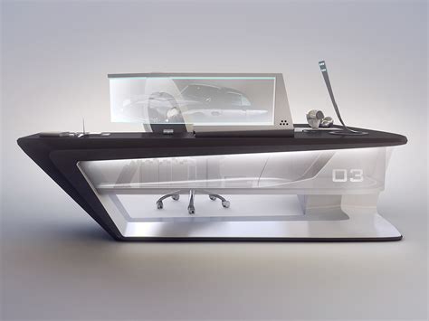 Modern desk design on Behance