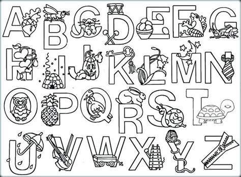 Printable Alphabet Coloring Pages PDF - Coloringfolder.com | Abc ...