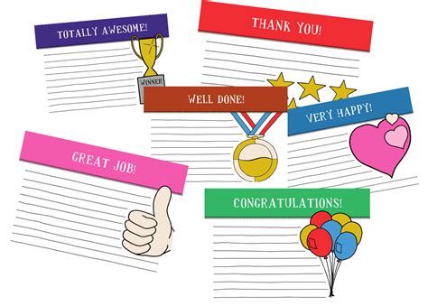 Kudos Cards For Employees Printable