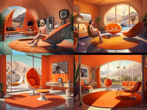 Retro Futurism Art 1960's Wall Art Space Age Wall Decor for Retro Living Room Downloadable ...