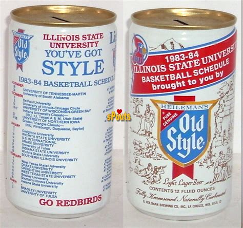 1983 ILLINOIS STATE REDBIRDS NCAA BASKETBALL SCHEDULE SPORTS OLD STYLE ...