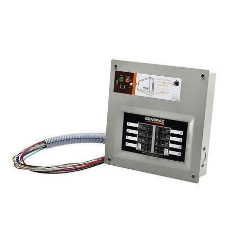 Generac 9854 50 Amp 10 Circuit HomeLink Upgradeable Manual Transfer Switch