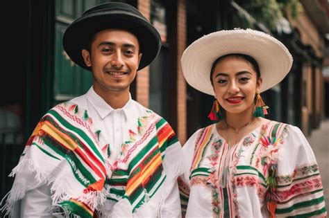 Premium AI Image | Shot of a two people wearing traditional mexican ...