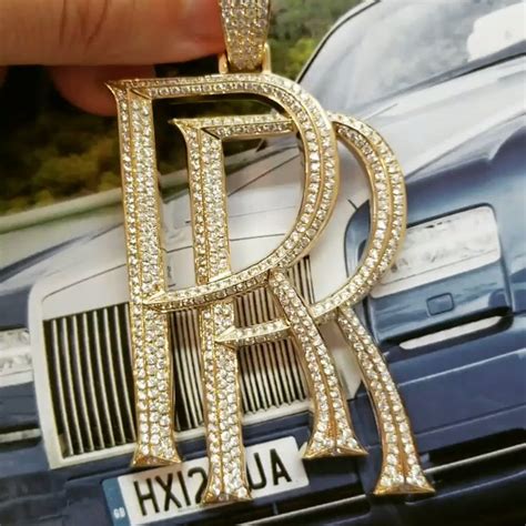 Mens 10K Yellow Gold 2.90 ct Diamond Rolls Royce Car Logo Pendant [Video] [Video] | Rolls royce ...